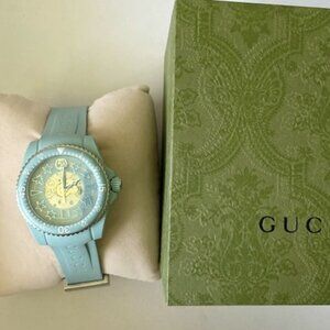 Gucci Dive Automatic Aquamarine Bio-Based Plastic Strap Watch | 40mm